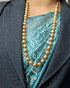 Goldplated Wax Carved Necklace